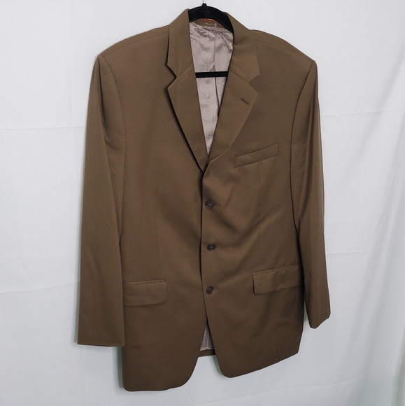 MICHAEL MICHAEL KORS Light Brown Wool Three Button Sports Coat 42 - Picture 5 of 16